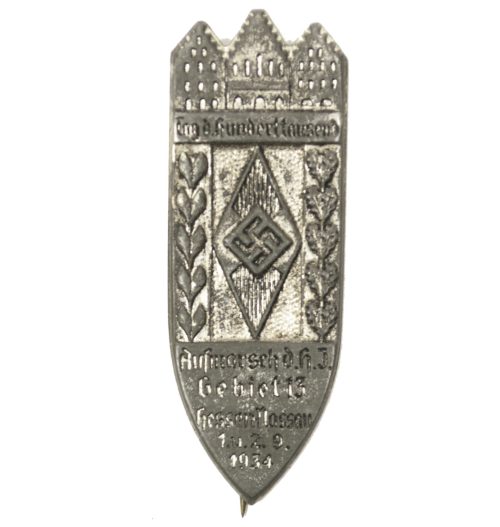 Hitlerjugend (HJ) Tag d. Hunderttausend Aufmarsch HJ Gebiet 13 Hessen Nassau 1934