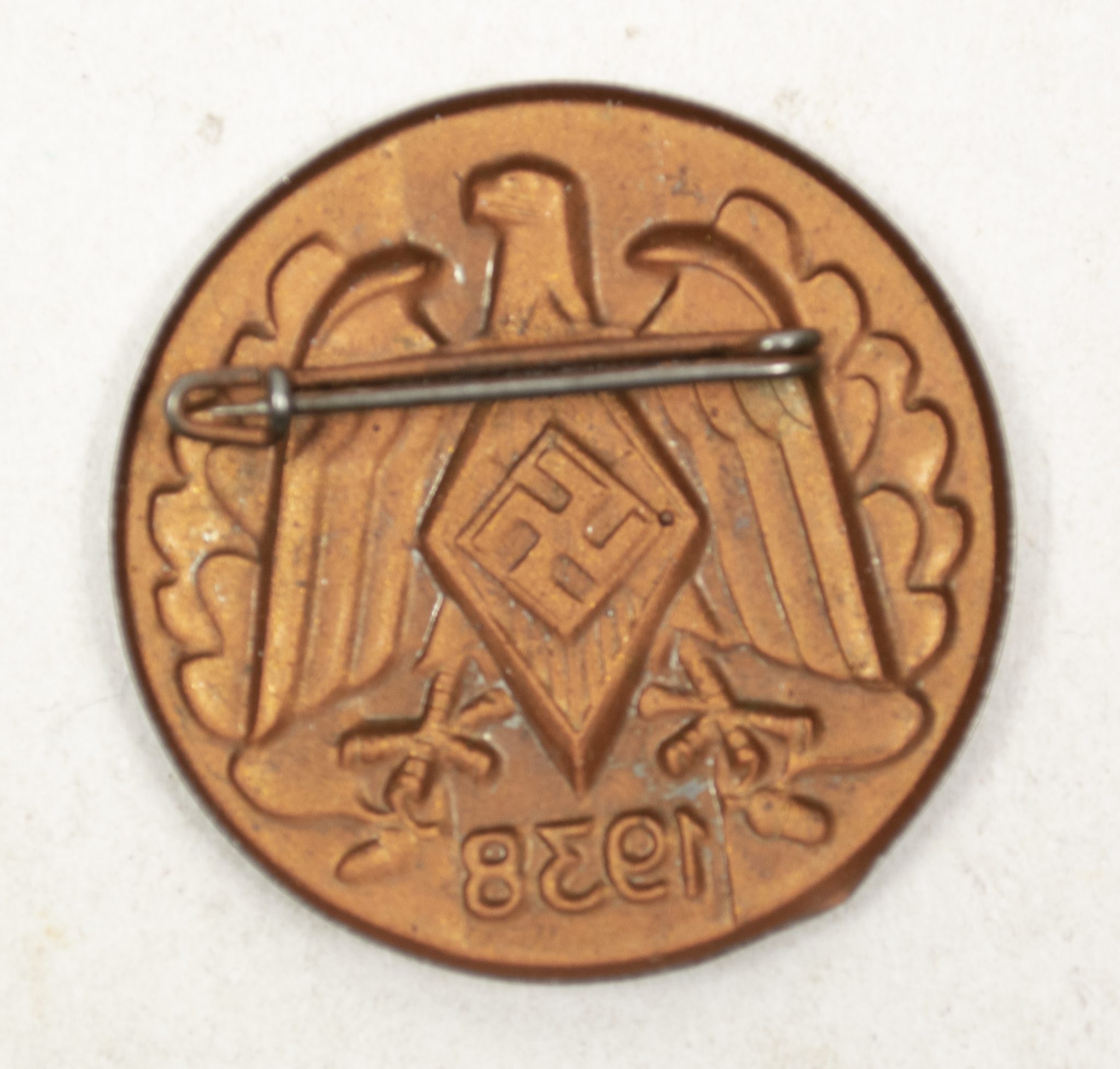 (Hitlerjugend (HJ) metal badge 1938 (2) Hitlerjugend (HJ) metal badge 1938