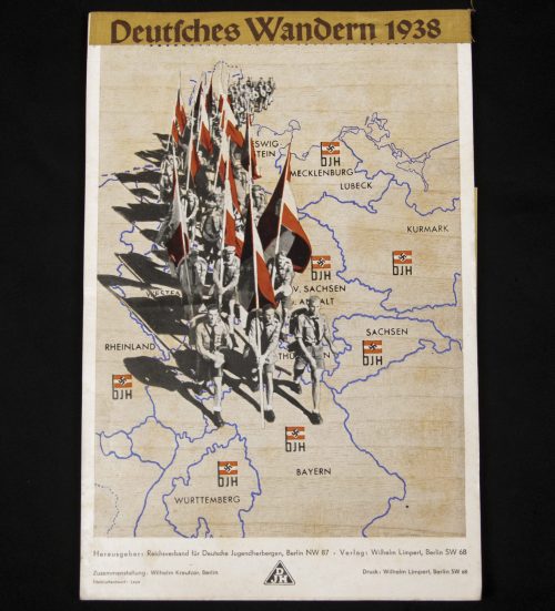 (Kalendar) deutsche Jugendherberen (DJH) - deutsches Wandern 1938 - rare