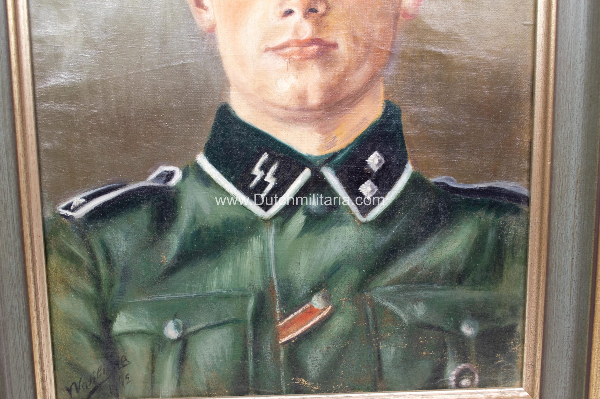 (LSSAH) SS Leibstandarte SS Adolf Hitler grouping with personal signed Heinrich Himmler business card - Extremely rare!!!