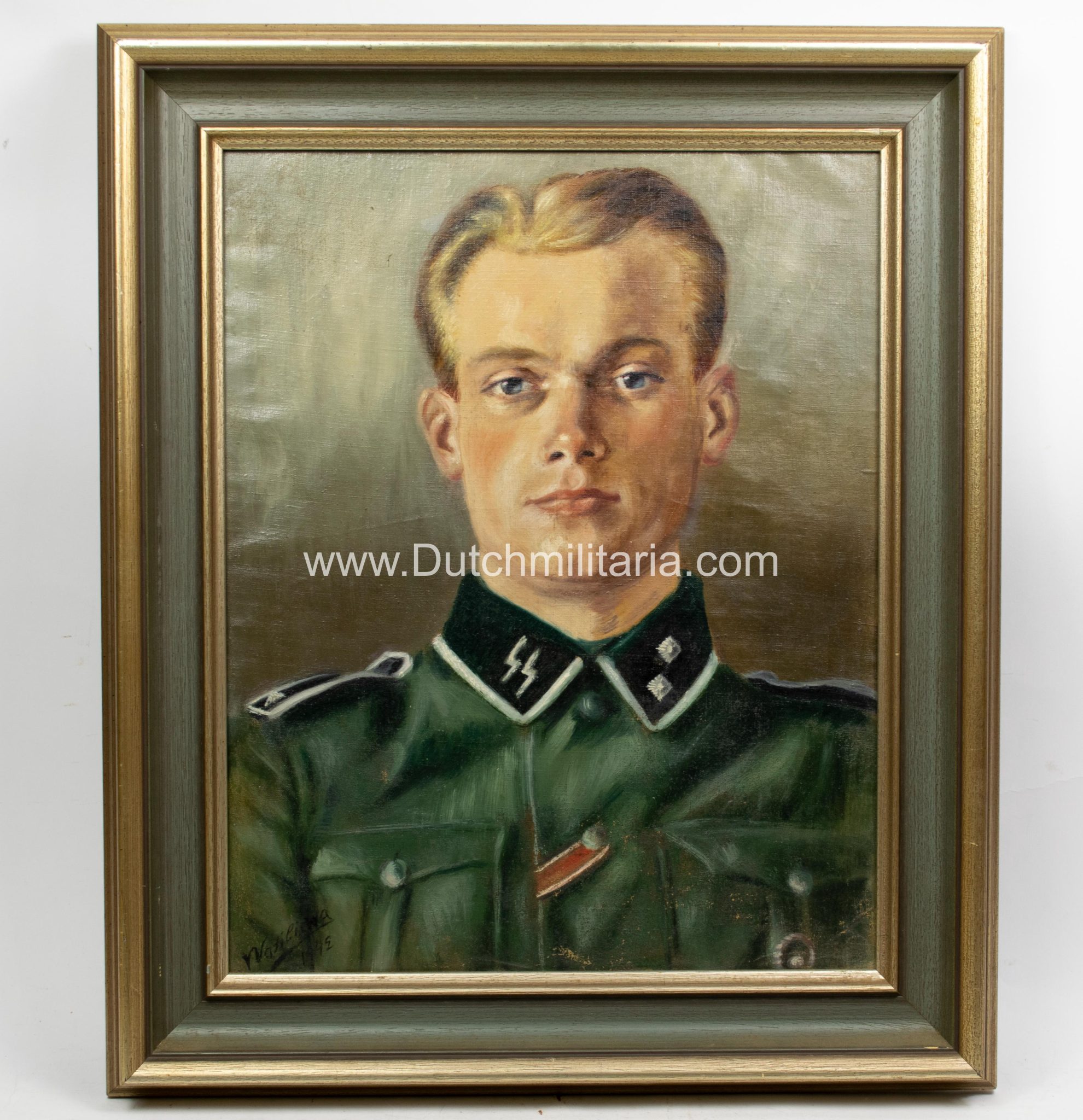 (LSSAH) SS Leibstandarte SS Adolf Hitler grouping with personal signed Heinrich Himmler business card - Extremely rare!!!