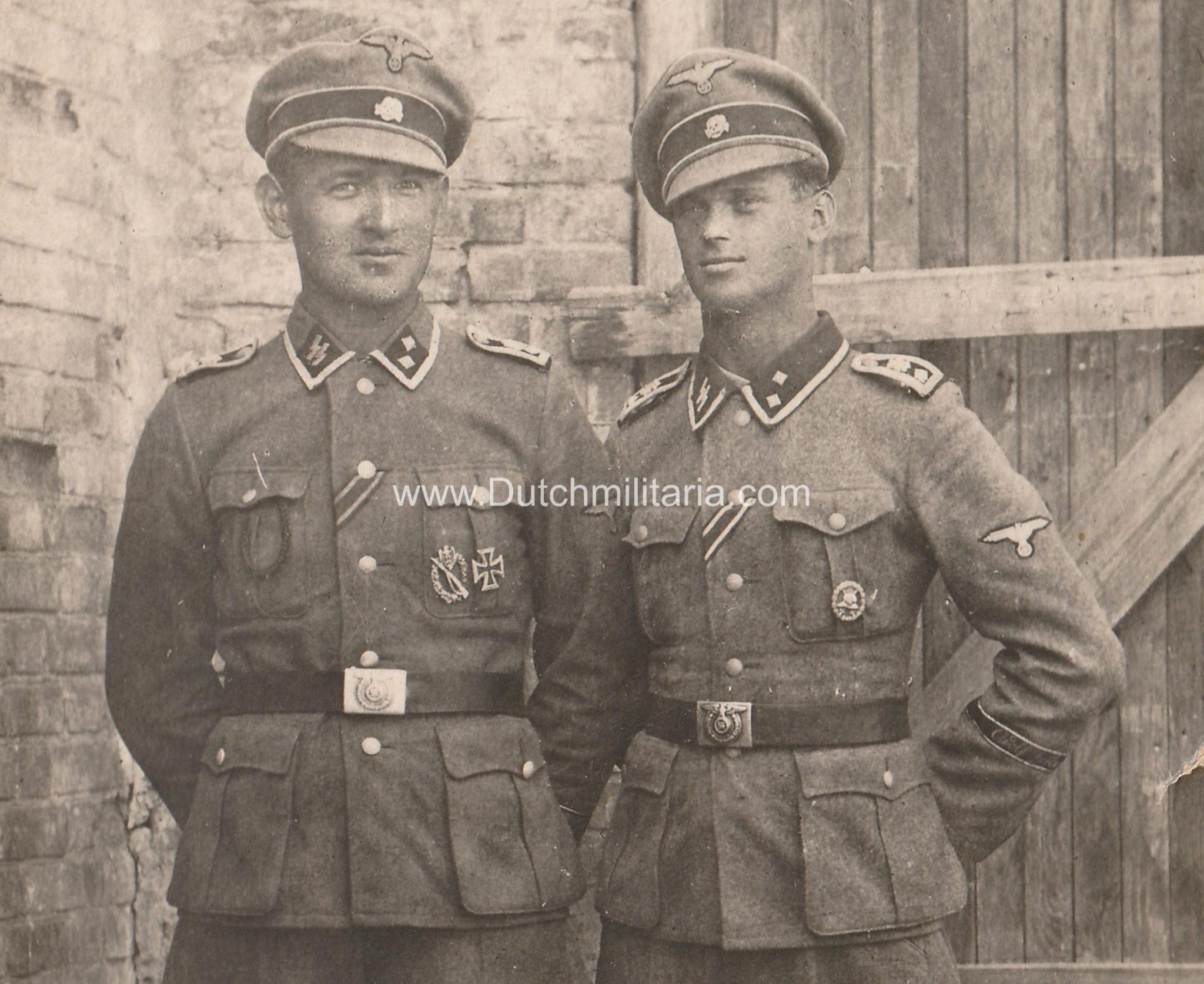 (LSSAH) SS Leibstandarte SS Adolf Hitler grouping with personal signed Heinrich Himmler business card - Extremely rare!!!