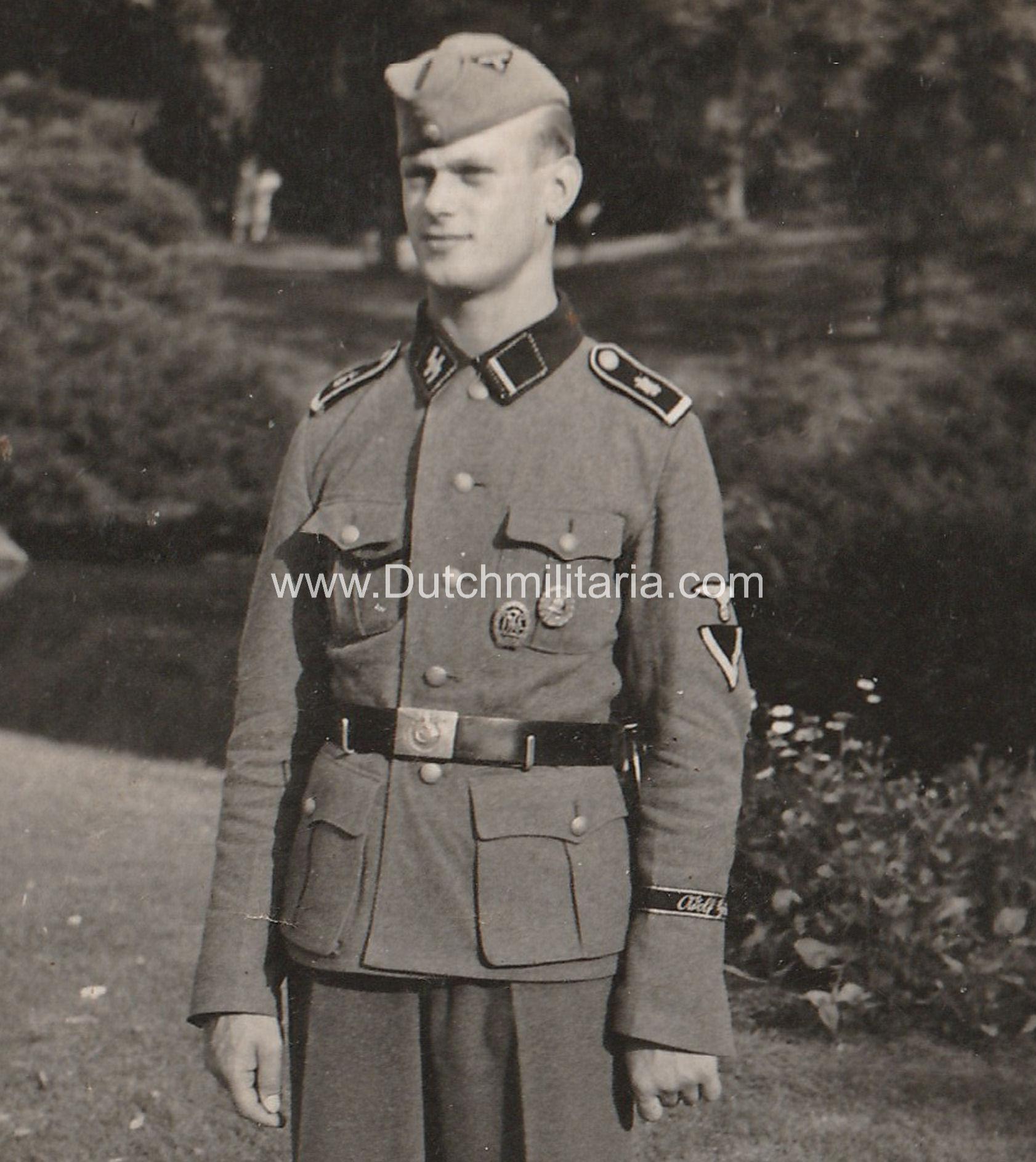 (LSSAH) SS Leibstandarte SS Adolf Hitler grouping with personal signed Heinrich Himmler business card - Extremely rare!!!