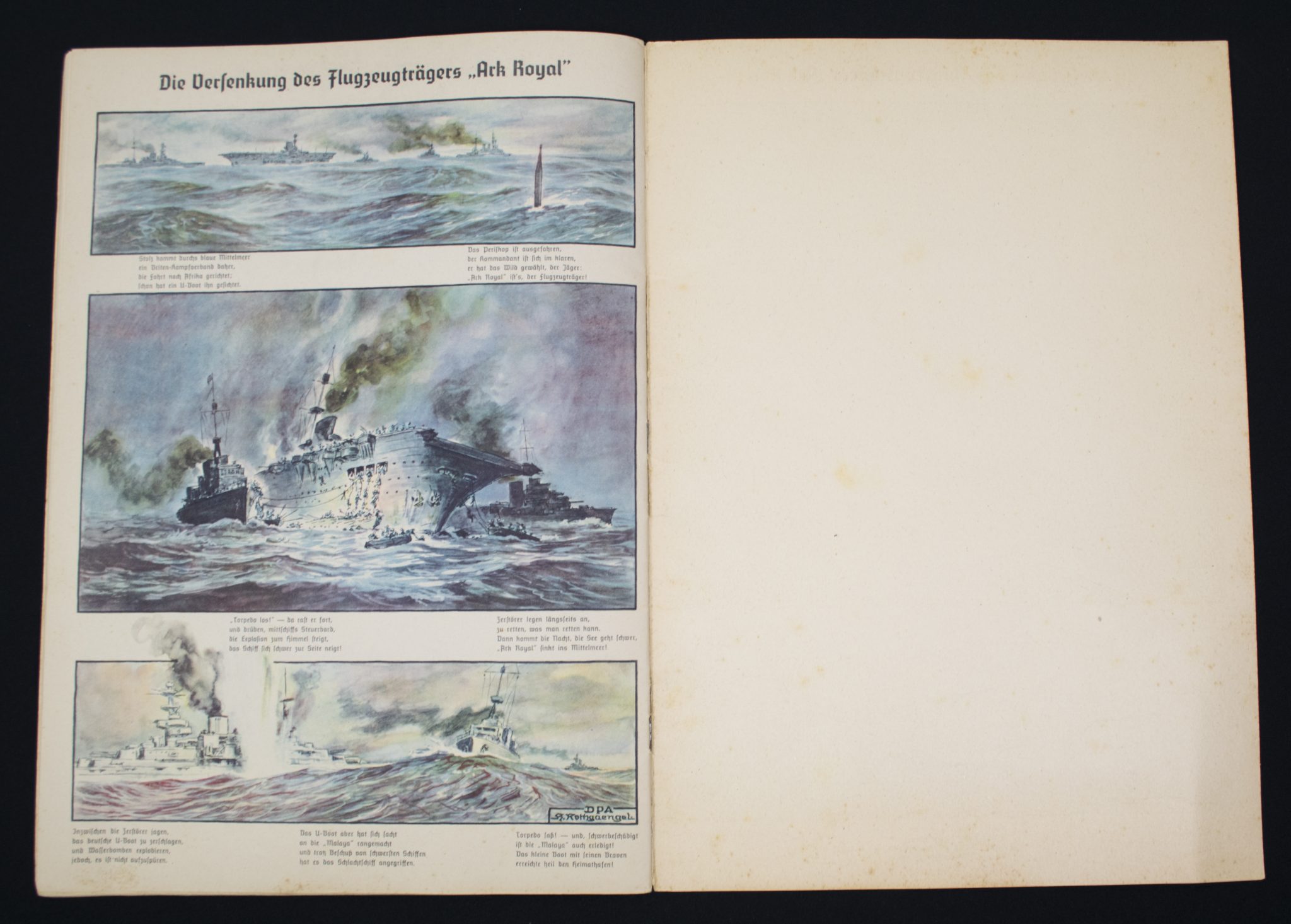 (Large propaganda map) Bilder Bogen vom Kriege (41 x 30 cm) - Image 12