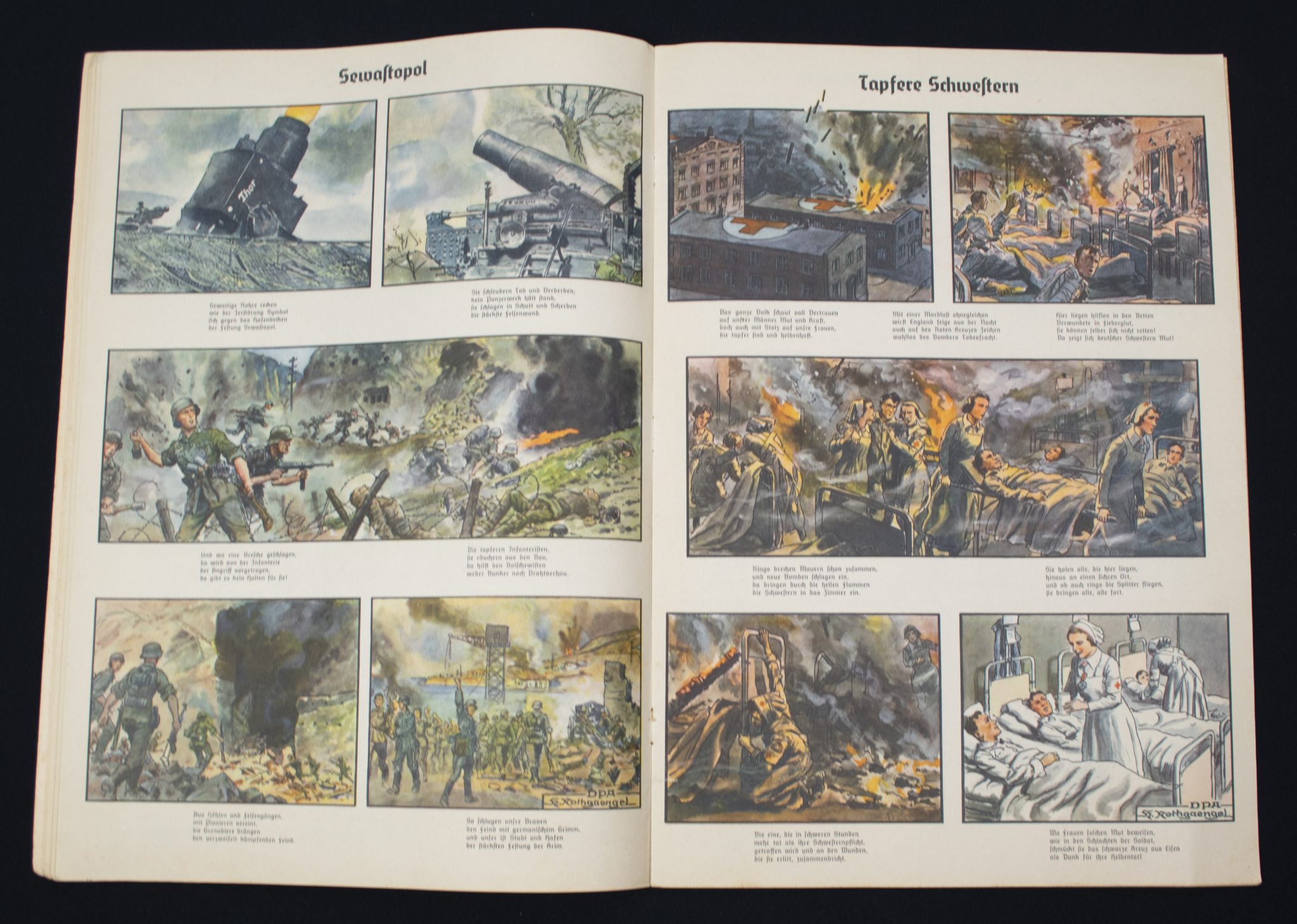 (Large propaganda map) Bilder Bogen vom Kriege (41 x 30 cm) - Image 7