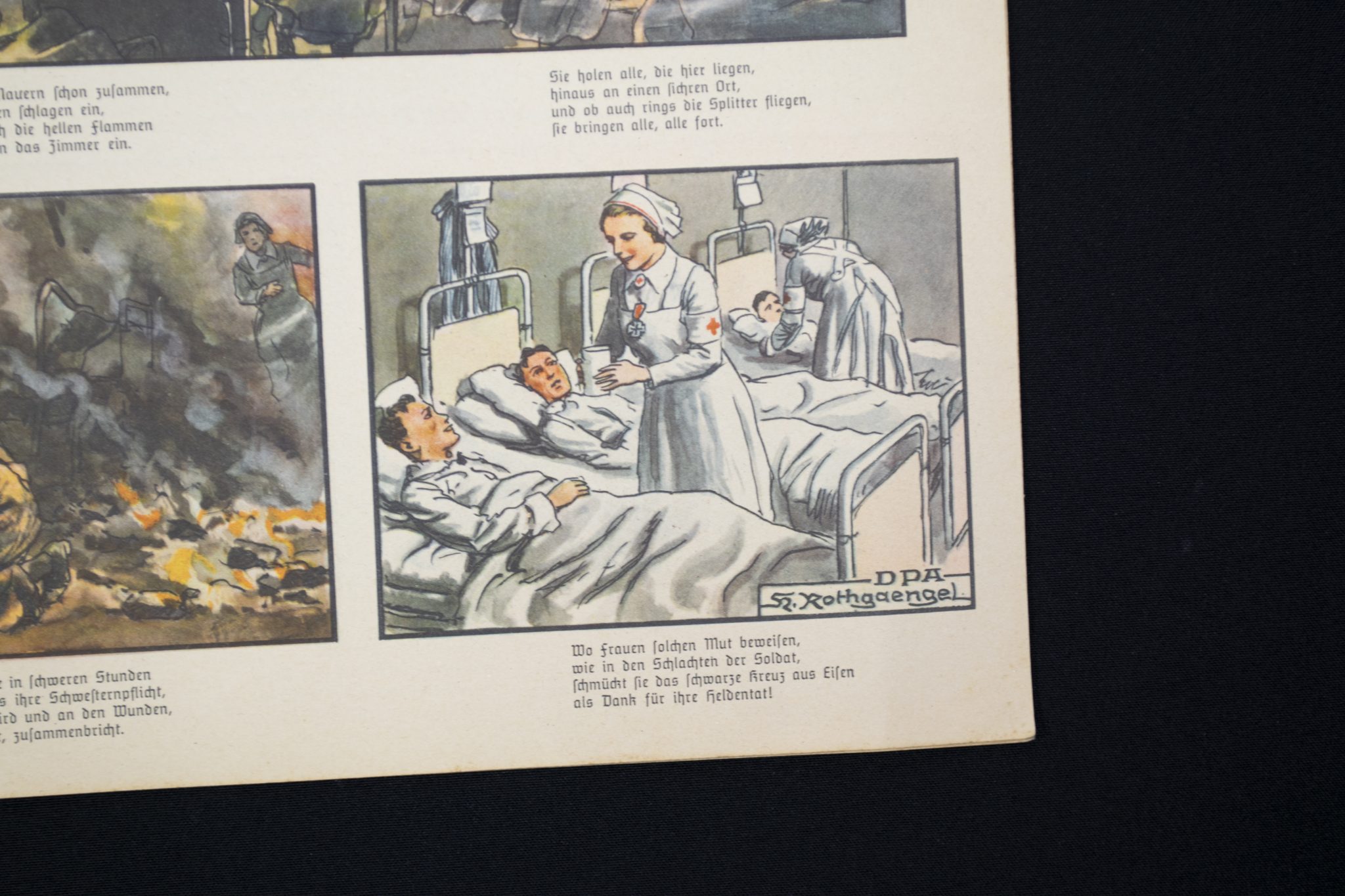 (Large propaganda map) Bilder Bogen vom Kriege (41 x 30 cm) - Image 8