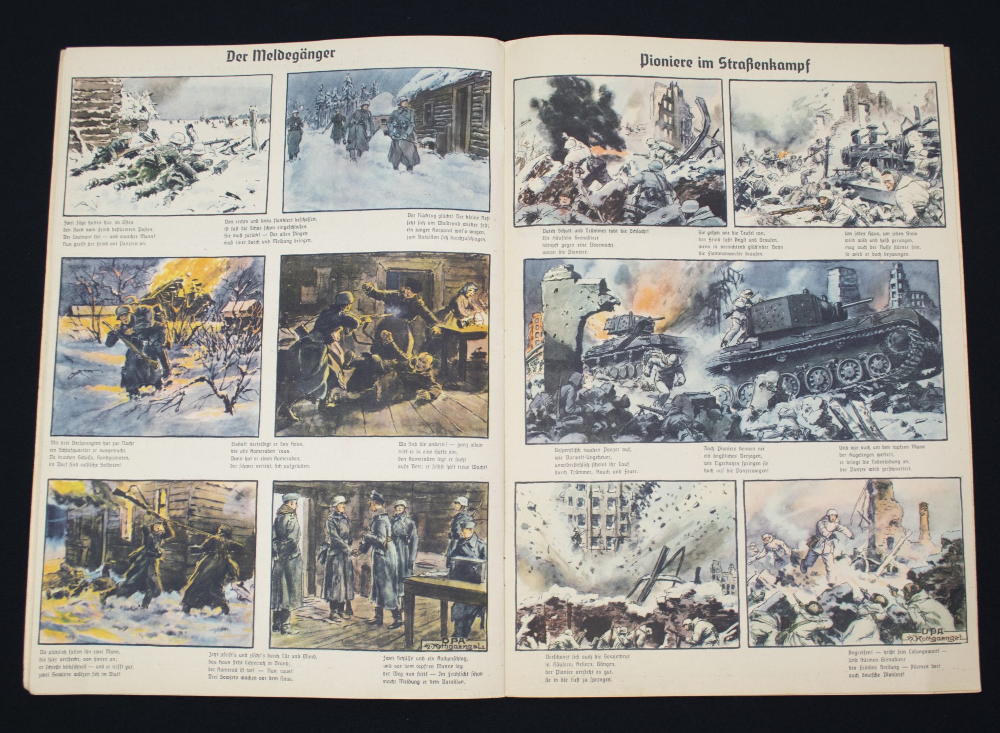 (Large propaganda map) Bilder Bogen vom Kriege (41 x 30 cm) - Image 9