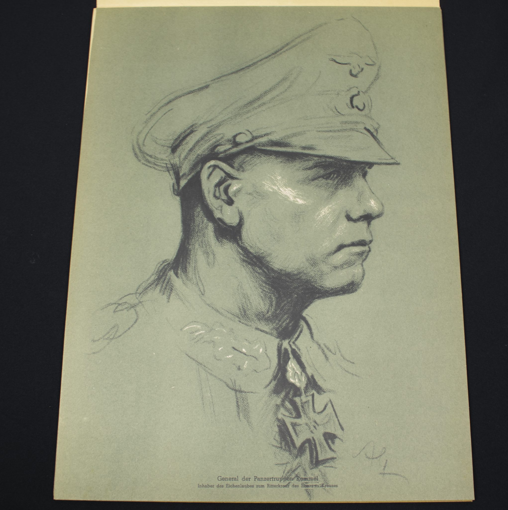 (Large Postersize Art Map) Eichenlaub Ritterkreuz Träger - Serie I - Nach Originalzeichnungen von Prof. A. Gerltenbrand - RARE - Image 13