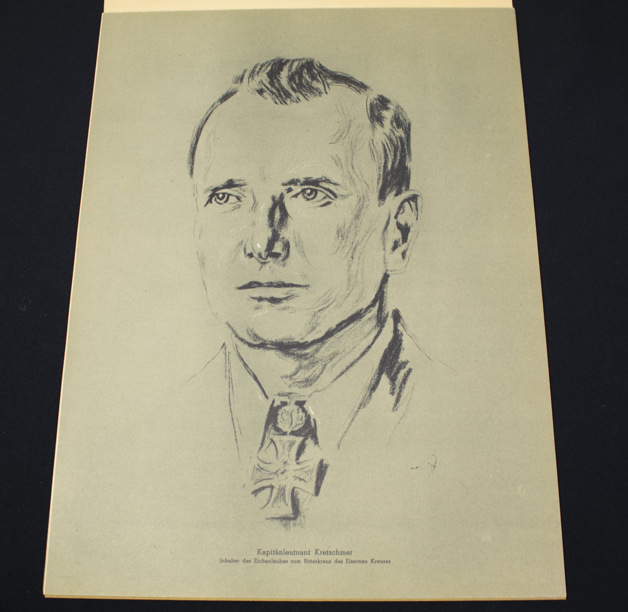 (Large Postersize Art Map) Eichenlaub Ritterkreuz Träger - Serie I - Nach Originalzeichnungen von Prof. A. Gerltenbrand - RARE - Image 19