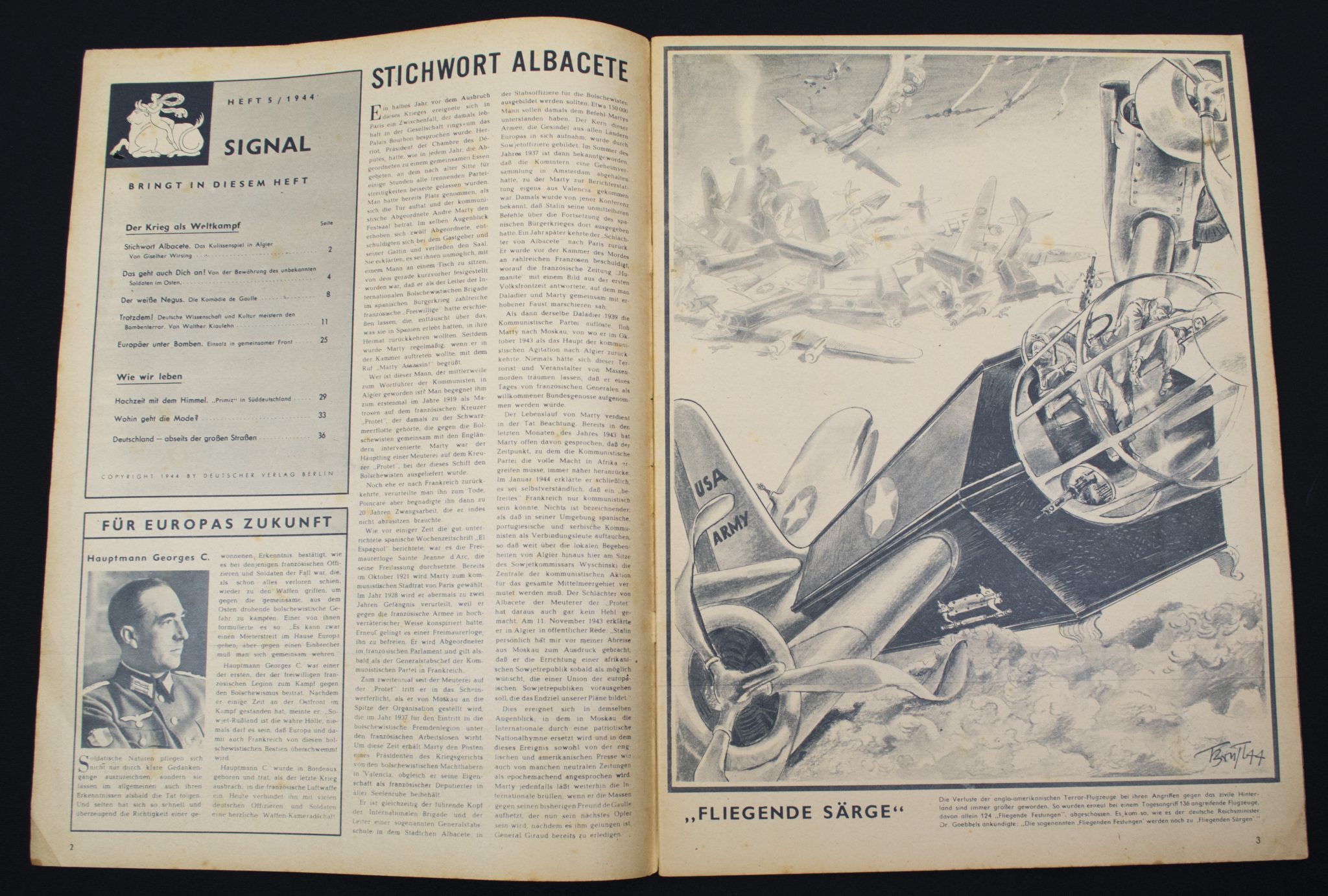 (Magazine) Signaal Heft 5 – 1944 – SS – Leon Degrelle cover (2)