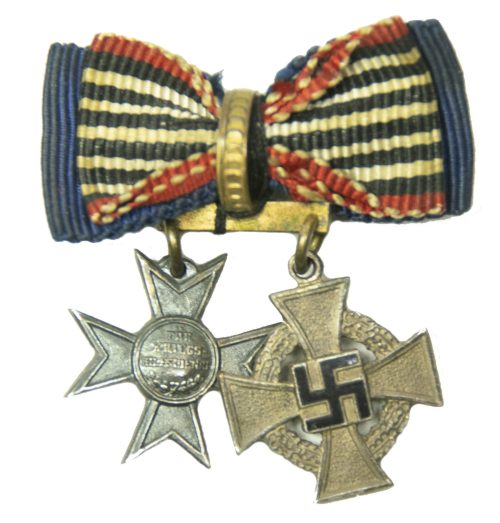 Miniature medals Treue Dienste 25 Jahre + Kriegshilfskreuz