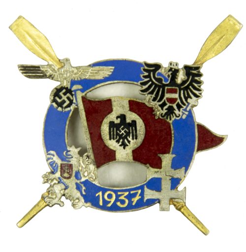 NSRL international Rudersport competition badge 1937 - rare