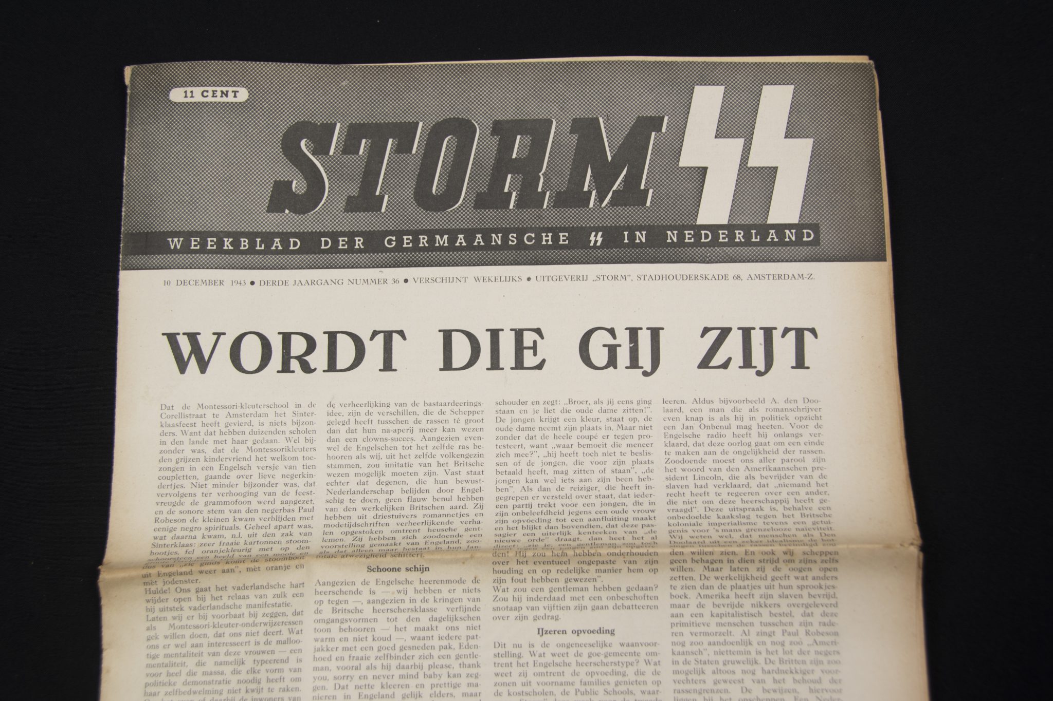(Newspaper) Storm SS – Derde Jrg. Nr. 36 – 10December 1943 (2) (Newspaper) Storm SS – Derde Jrg. Nr. 36 – 10December 1943