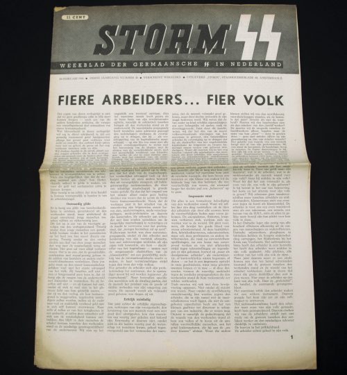 (Newspaper) Storm SS – Derde Jrg. Nr. 46 – 18 Februari 1944