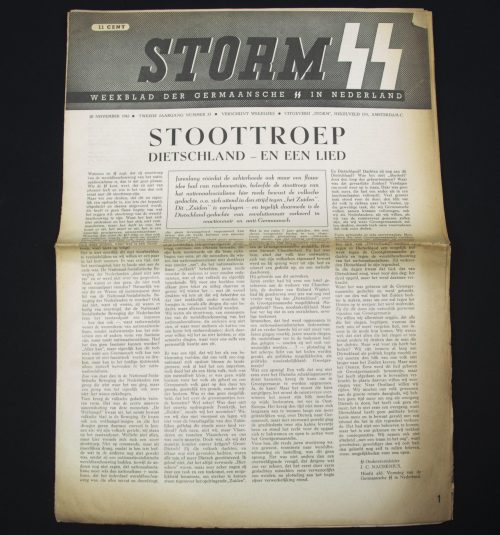 (Newspaper) Storm SS – Tweede Jrg. Nr. 33 – 20 November 1942