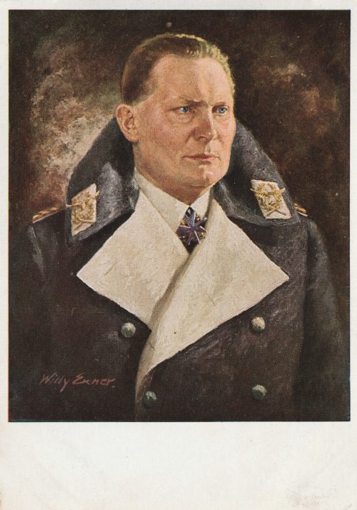 (Postcard) Hermann Göring (by Willy Exner)