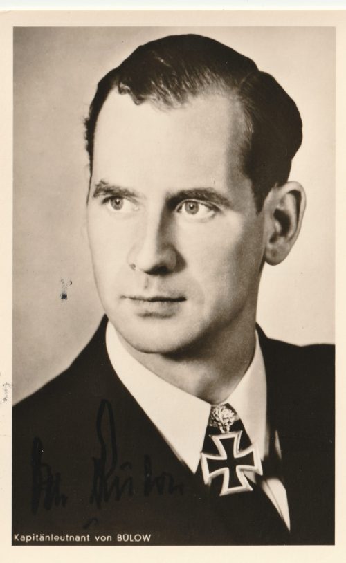 (Postcard) Kapitänleutnant Otto von Bülow (with signature)