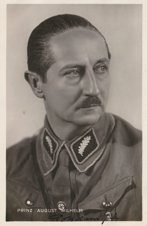 (Postcard) Prinz August Wilhelm in SA uniform