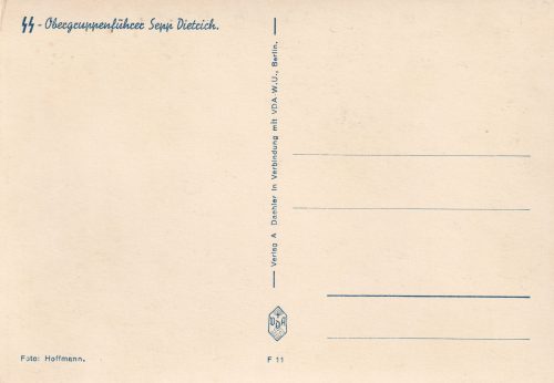 (Postcard) SS-Obergruppenführer Sepp Dietrich
