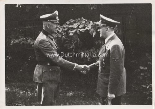 (Pressphoto) Adolf Hitler welcomes Erich von Manstein in Wolfsschanze (1942)