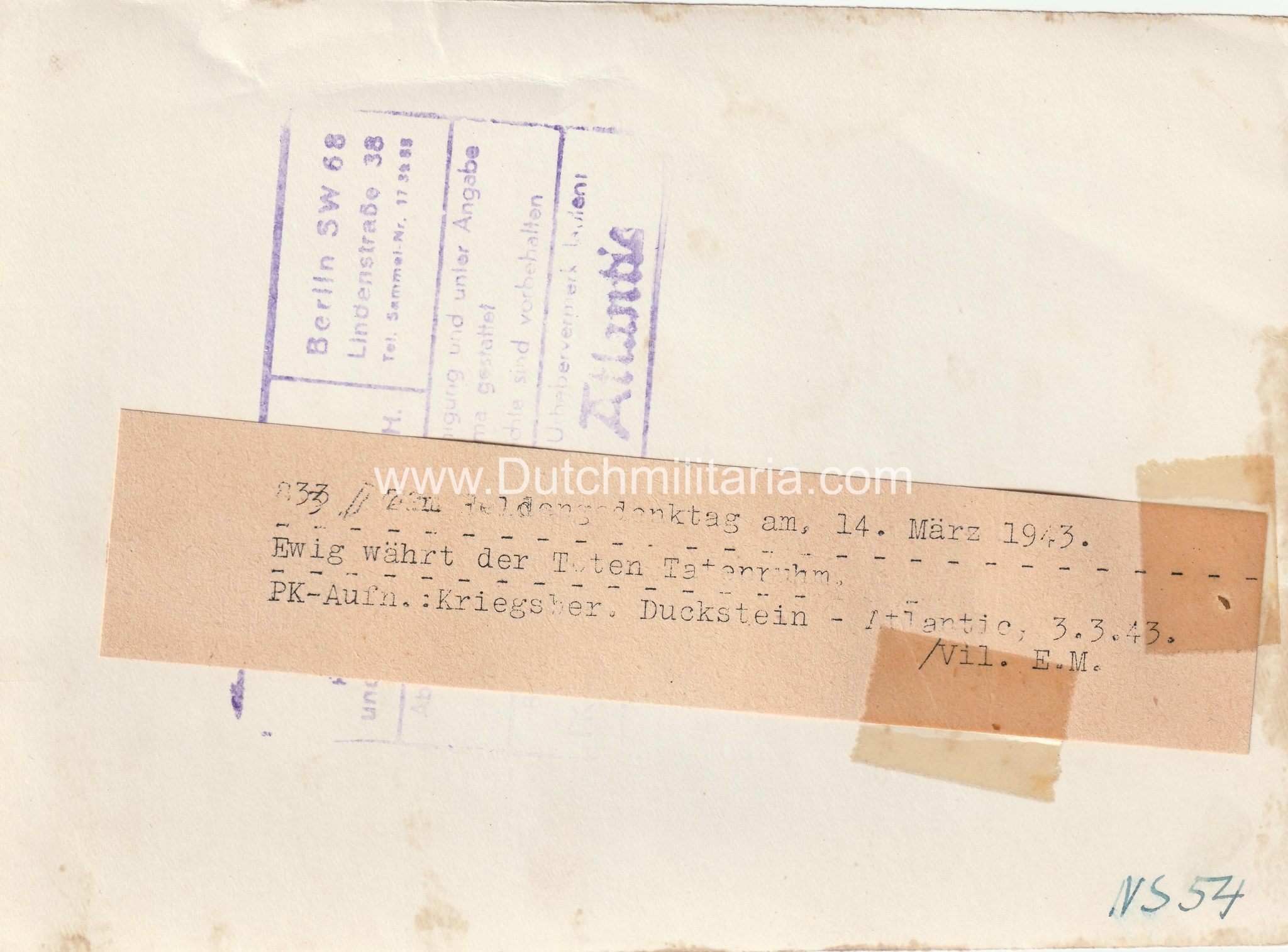 (Pressphoto) Zum Heldengedenktag am 14. März 1943 (2) (Pressphoto) Zum Heldengedenktag am 14. März 1943