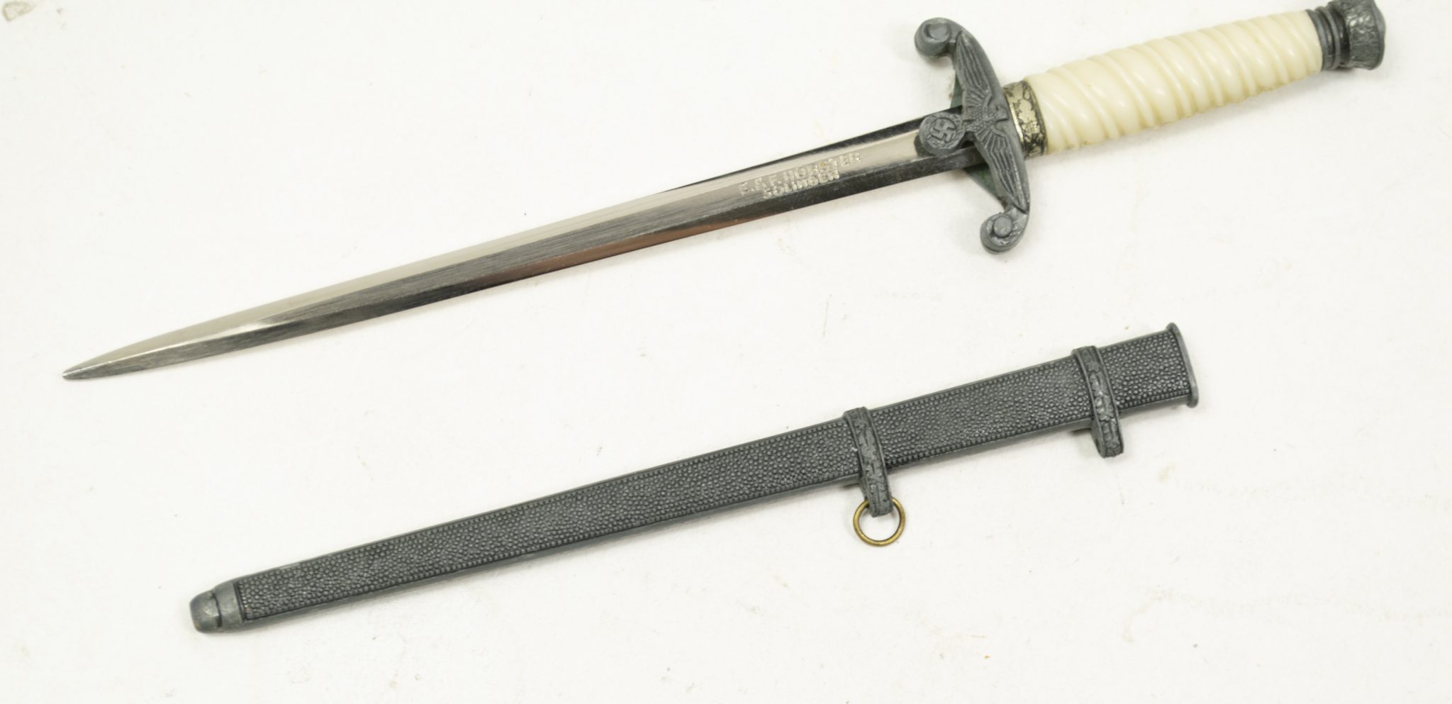 Wehrmacht (Heer) Miniature dagger / Letteropener in original box (by maker E.F. Hörster Solingen) - Image 49