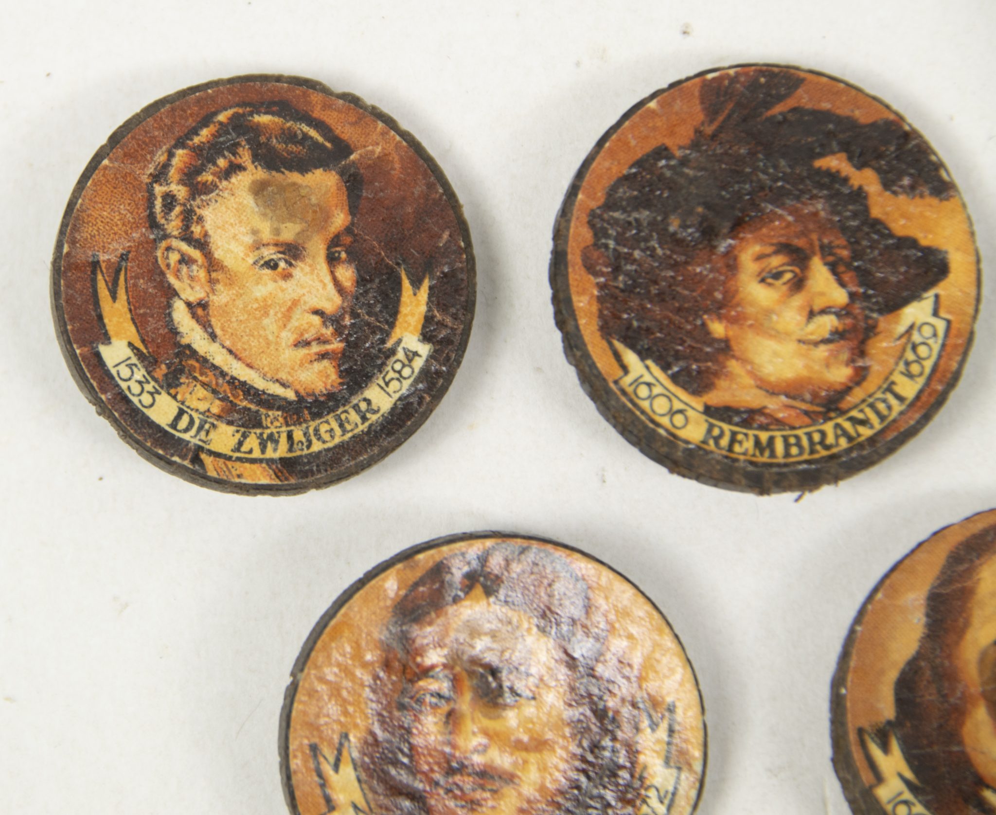 Winterhulp Nederland (WHN) - Historische figuren complete series - round variations (1942) - rare