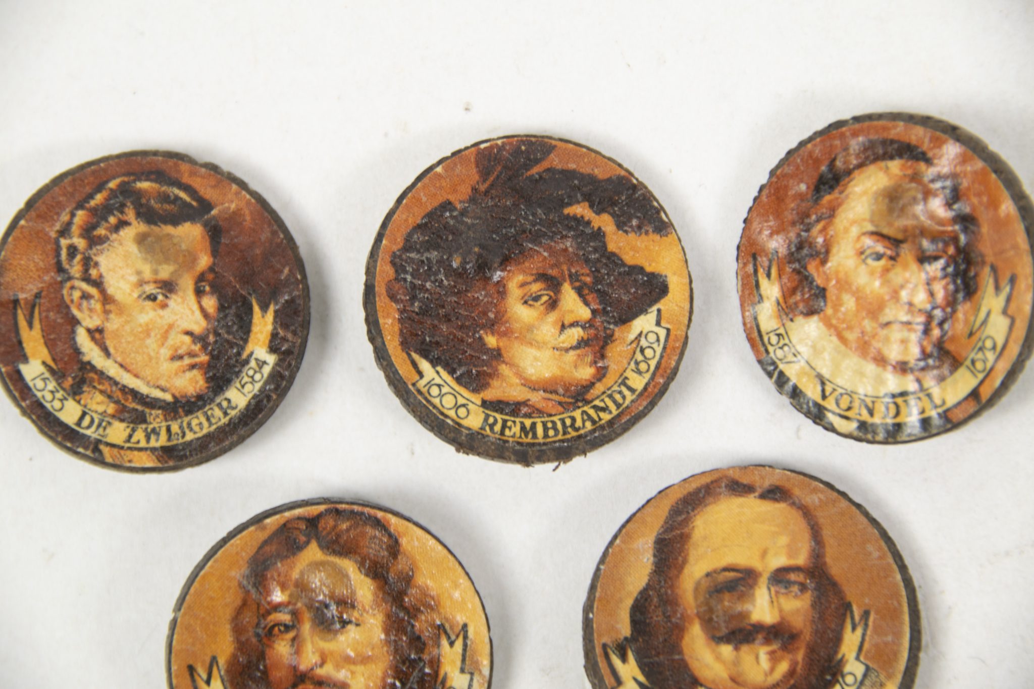 Winterhulp Nederland (WHN) - Historische figuren complete series - round variations (1942) - rare