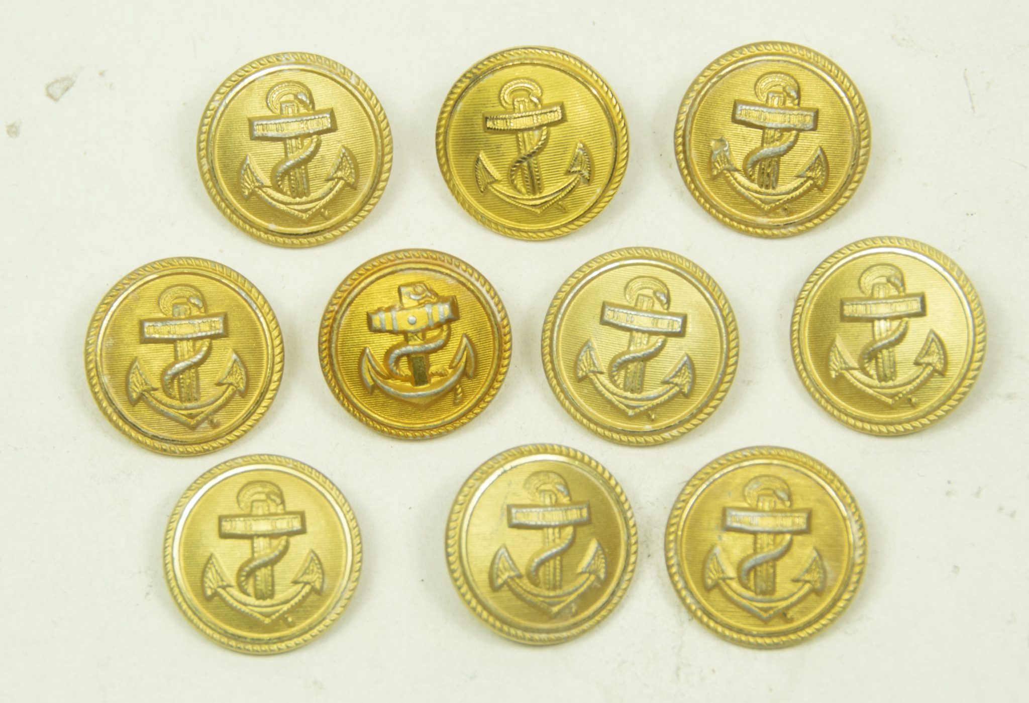 Kriegsmarine (KM) buttons 10x (1) Kriegsmarine (KM) buttons 10x