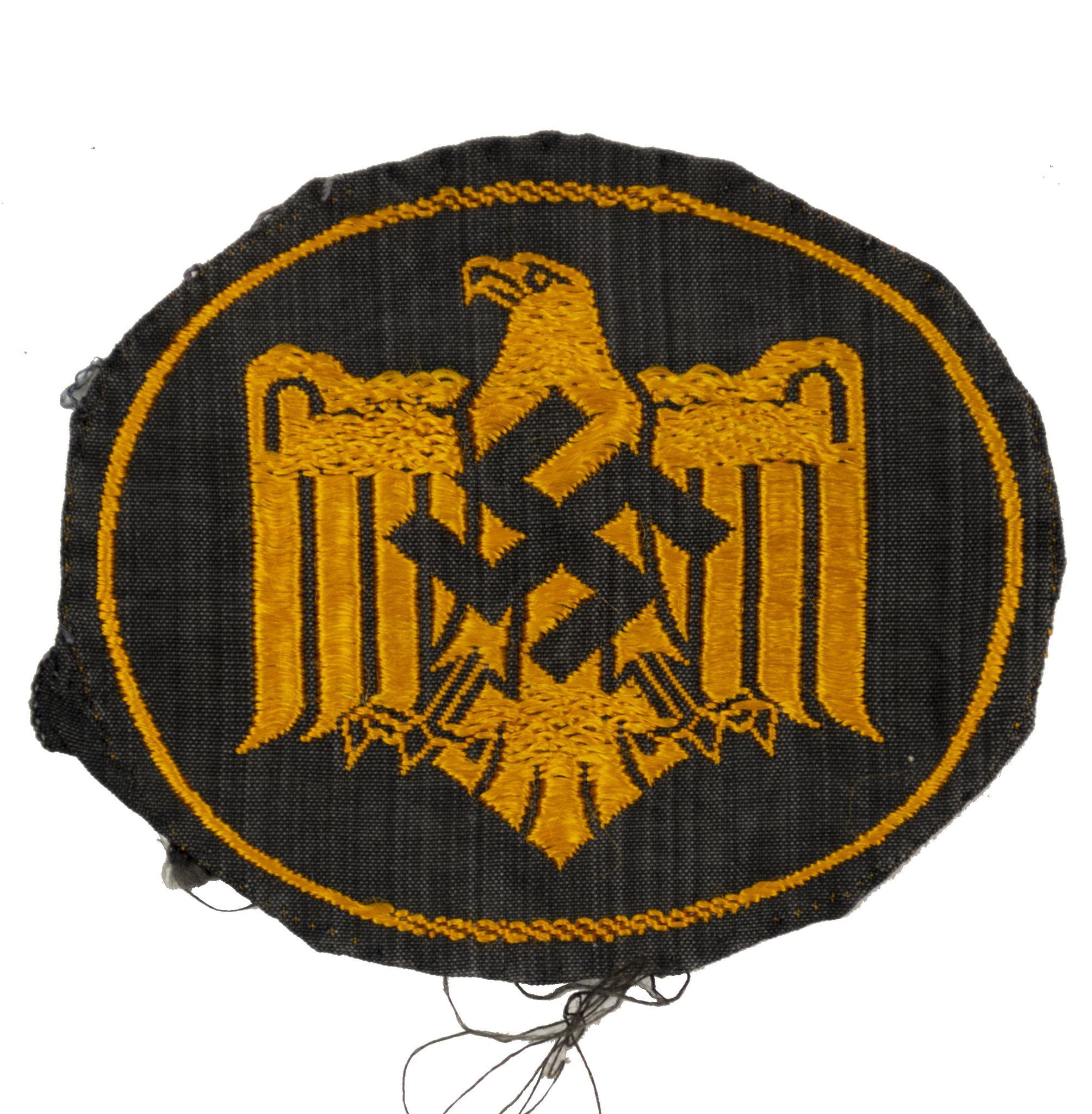 Deutsches Reichssportabzeichen (DRL) Cloth sportsbadge in bronze (oval shaped)