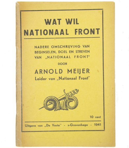(Brochure) Arnold Meijer - Wat wil Nationaal Front (1941)