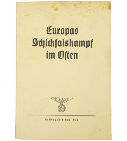 (Brochure) Europa's Schicksalkampf im Osten - Reichsparteitag 1938