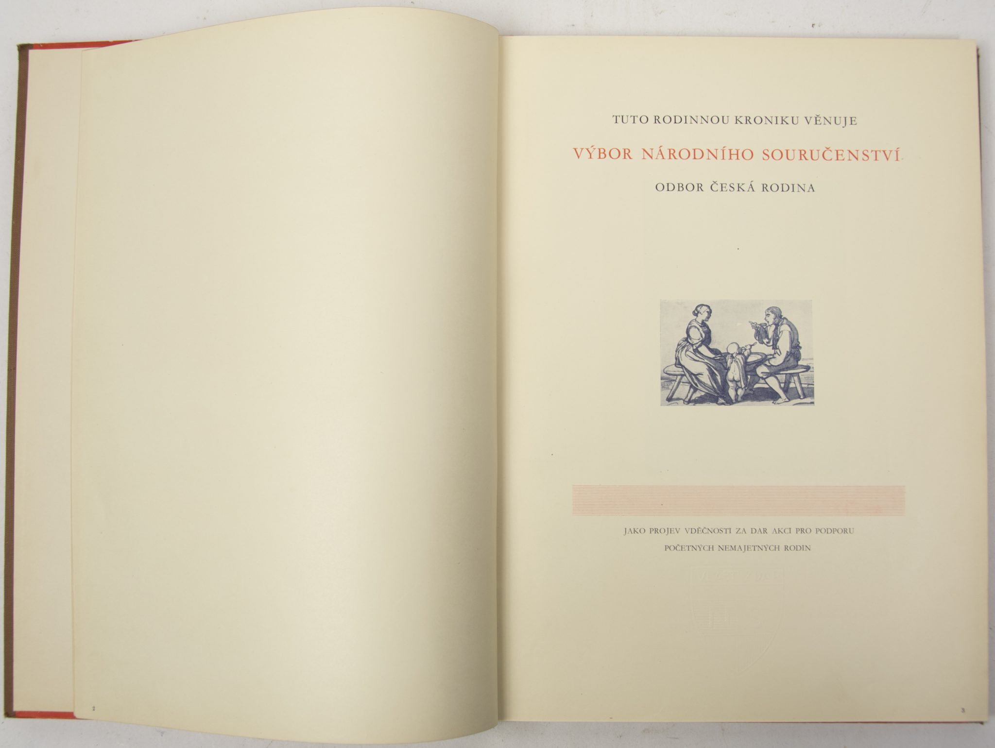 (Czech) NS Vlasti Zdar membership badges (4x) + Rodinna Kronika family book - rare