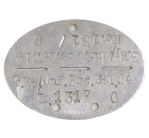 Erkennungsmarke (EKM) 3. Kp.Inf. Ers. Btl. 14