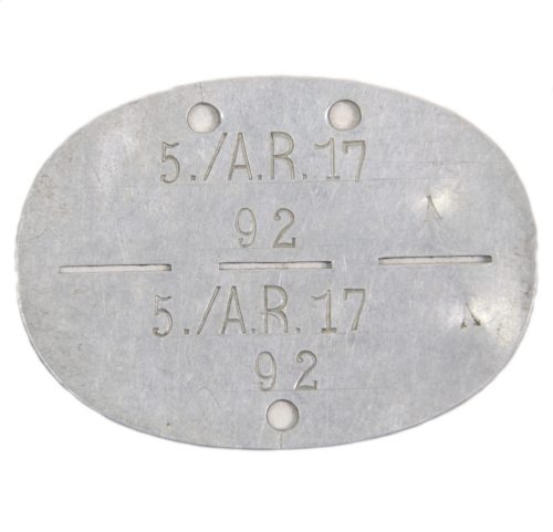 Erkennungsmarke (EKM) 5.A.R.17