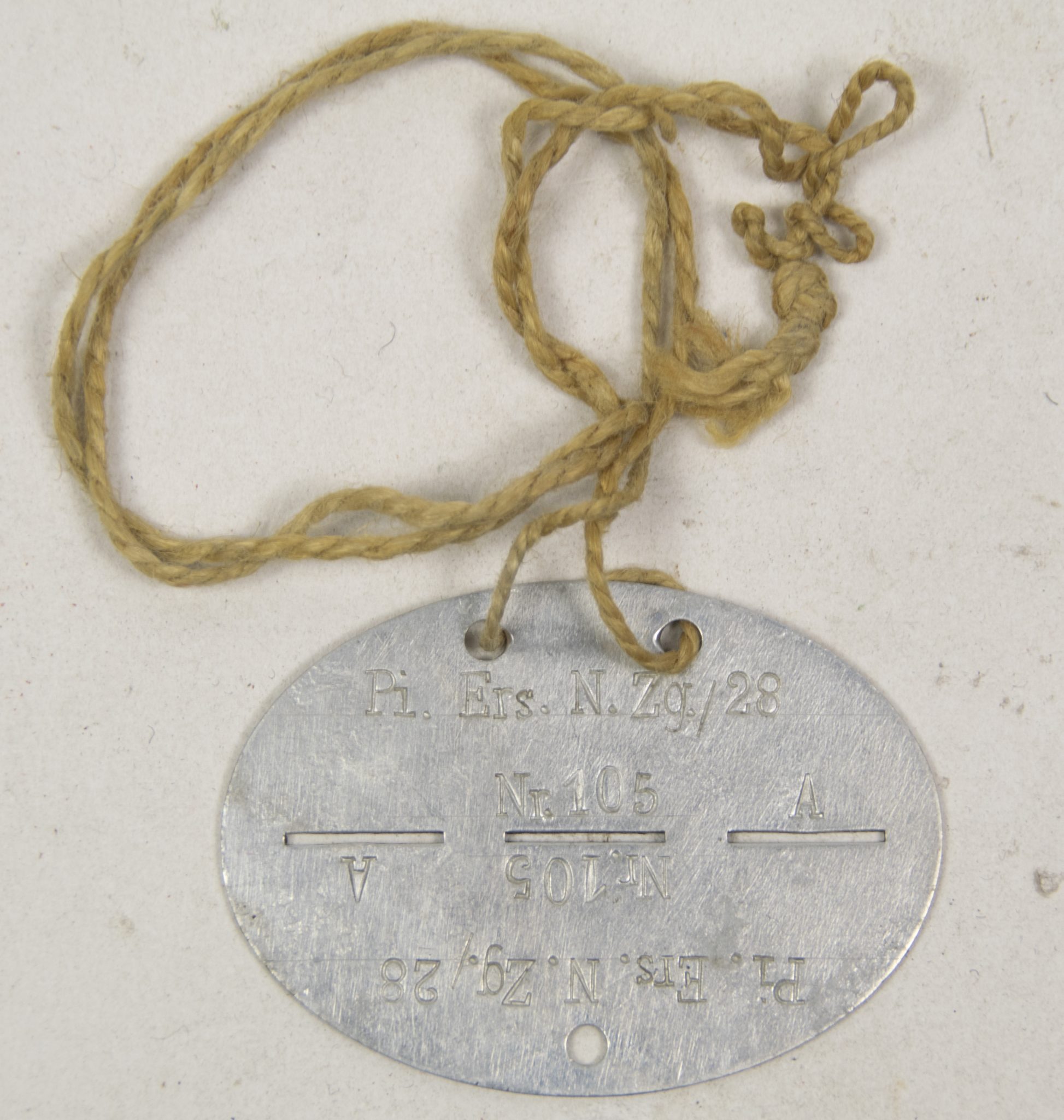 Erkennungsmarke (EKM) Pi. Ers. N.Zg.28 (1)