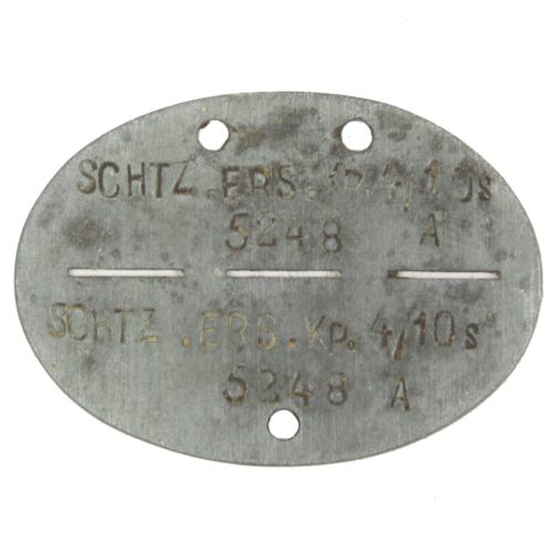 Erkennungsmarke (EKM) Schtz. Ers. Kp. 410s