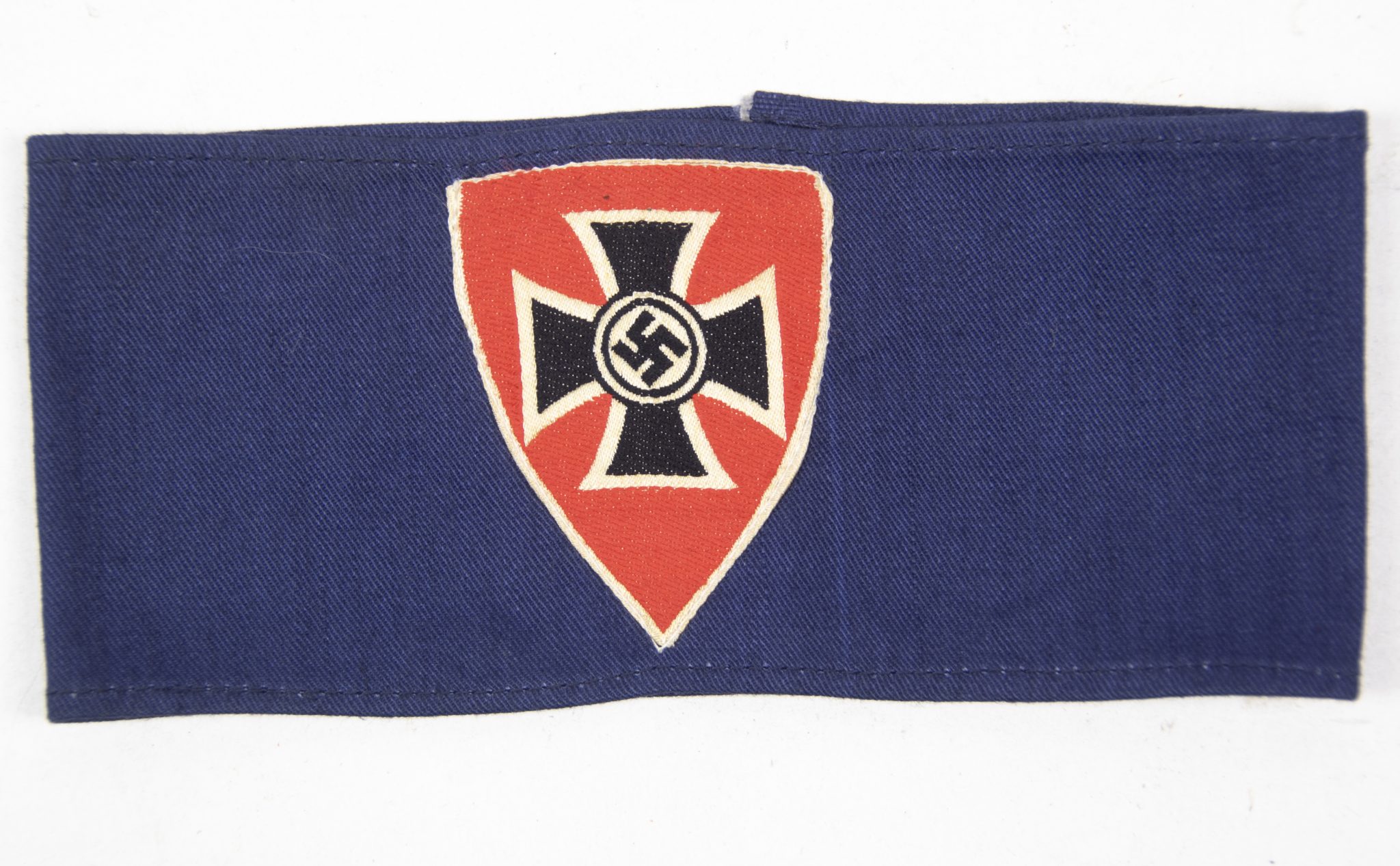Kyffhauserbund armband on blue veterans cloth – very rare (2) Kyffhauserbund armband on blue veterans cloth - very rare