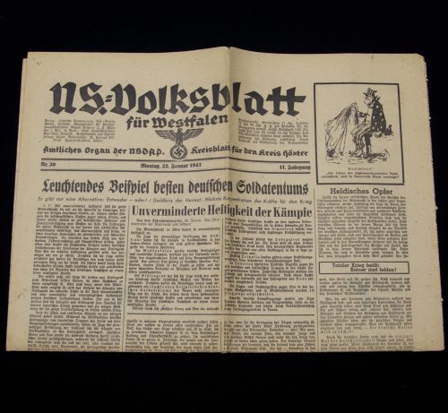 (Newspaper) NS.-Volksblatt für Westfalen - Amtliches organ der NSDAP Kreisblatt fur den Kreis Röxter (1943)