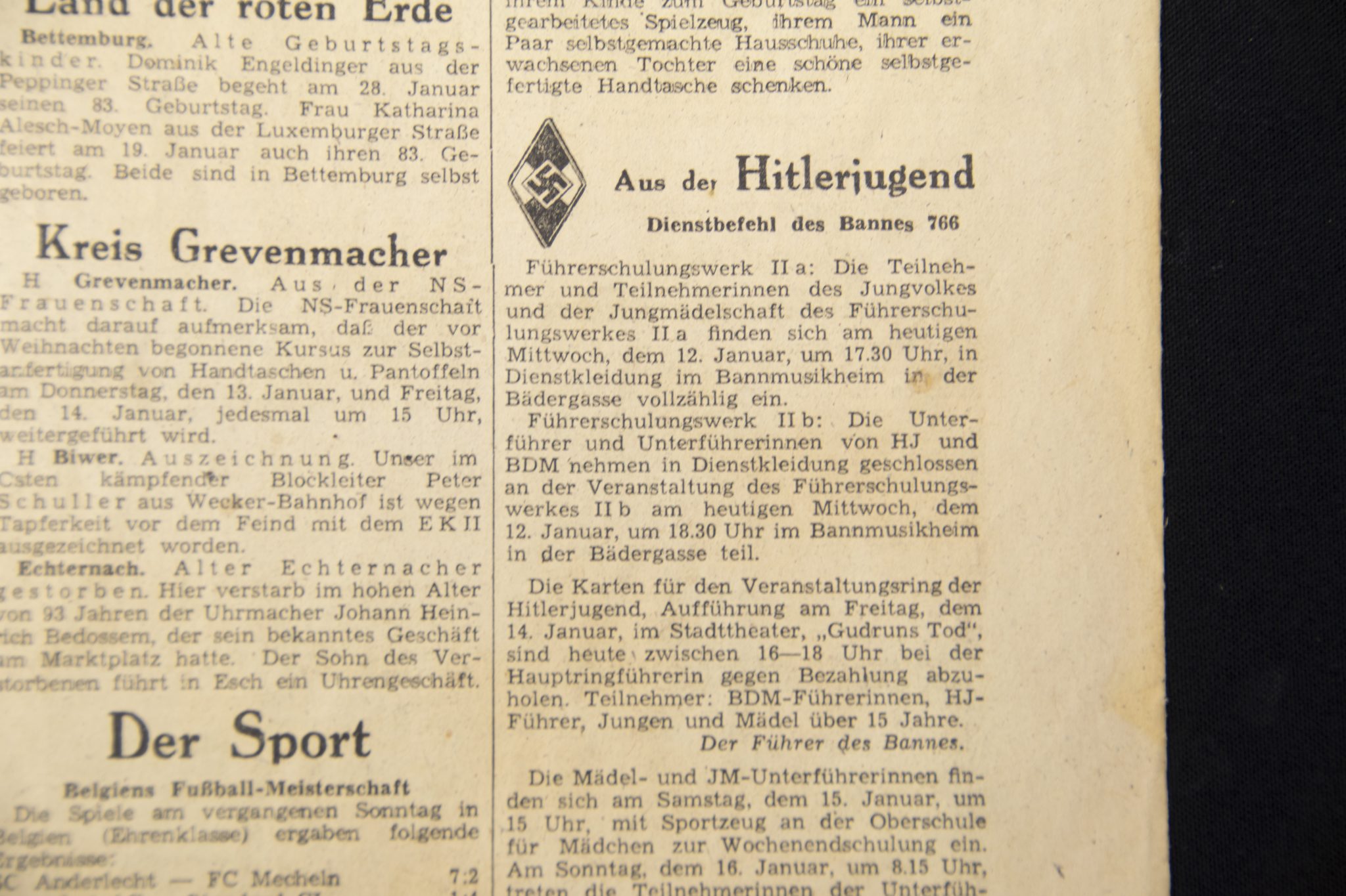 (Newspaper) Nationalblatt - Gauzeitung Moselland - Ausgabe Luxemburg 12 Januar 1944 - rare - Image 12