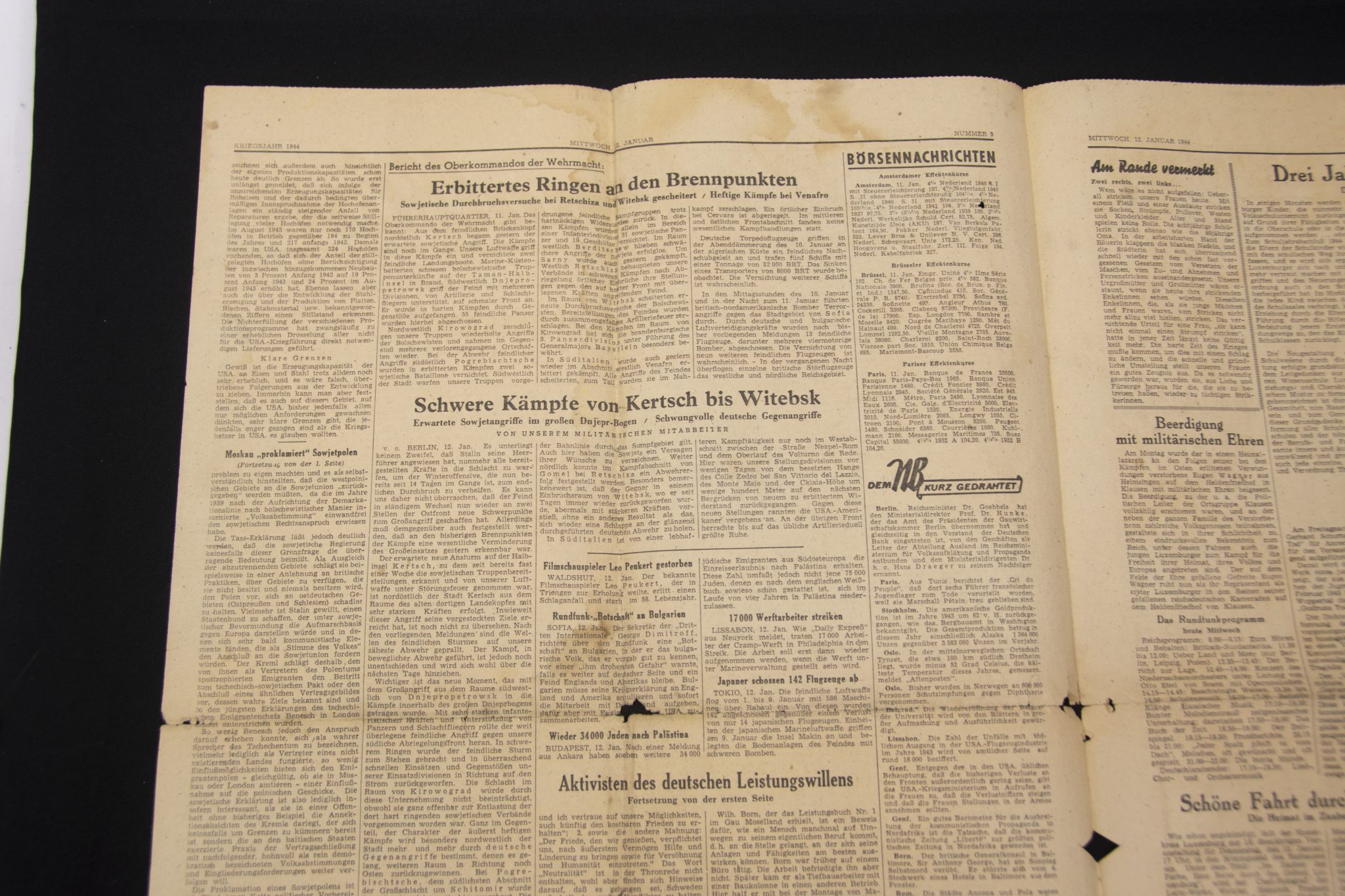 (Newspaper) Nationalblatt - Gauzeitung Moselland - Ausgabe Luxemburg 12 Januar 1944 - rare - Image 6