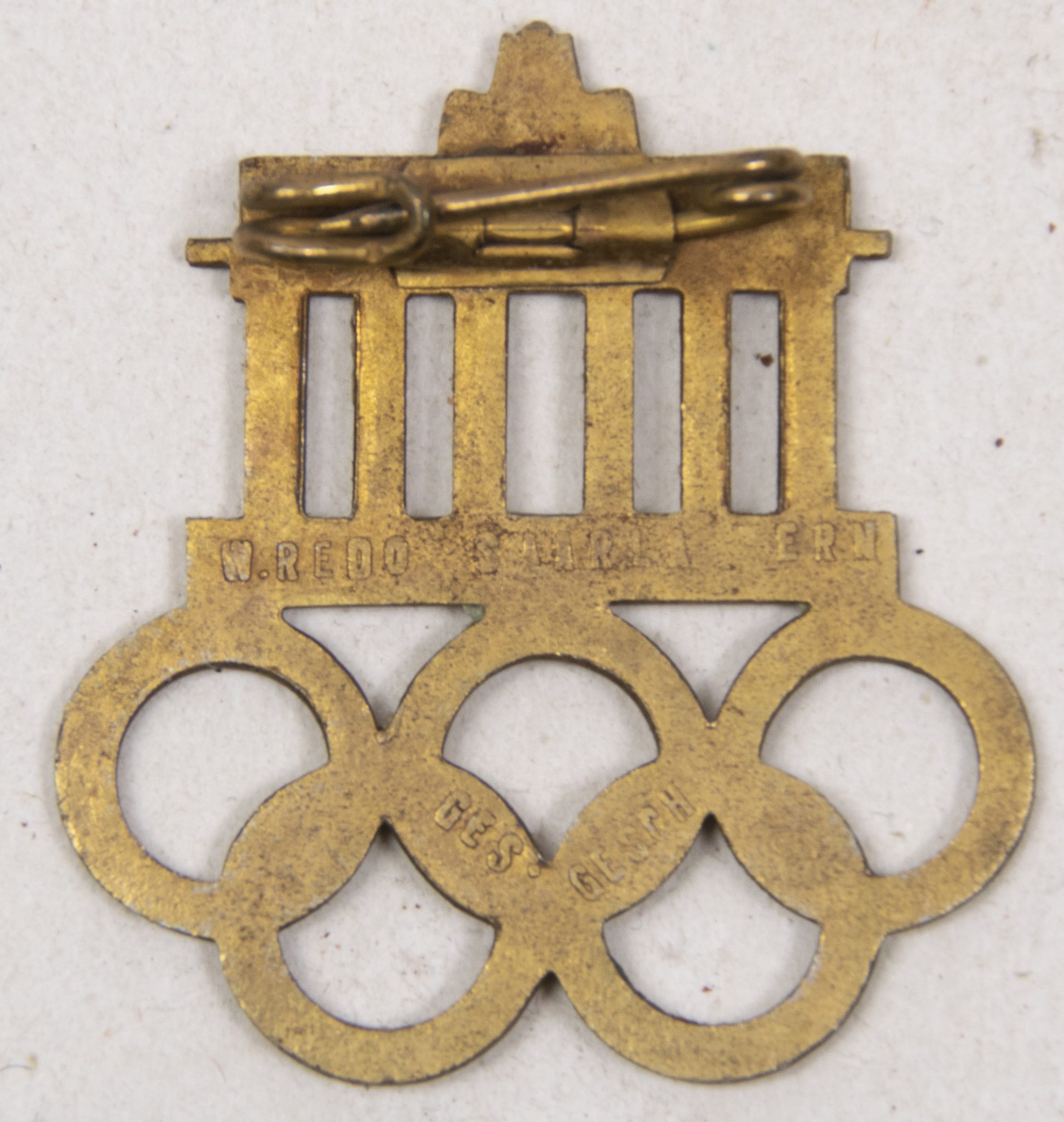 Olympia 1936 badge (MM W. Redo) (3) Olympia 1936 badge (MM W. Redo)