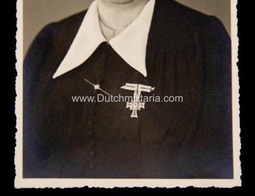 (Photo) Mutterkreuz Motherscross in wear - rare
