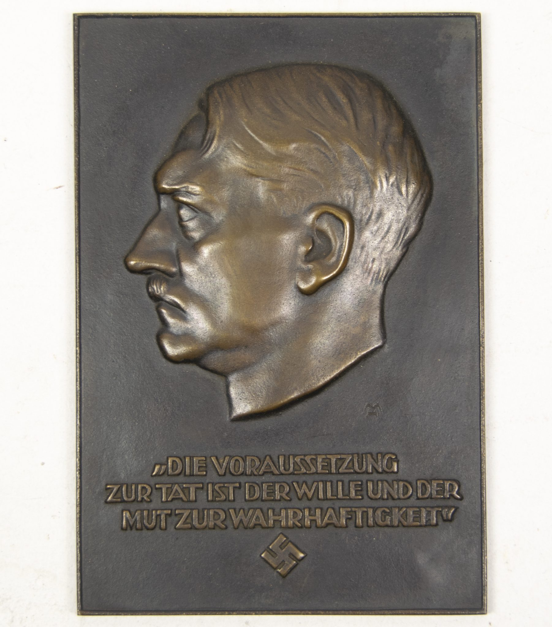 Plakette Adolf Hitler in case (Heinrich Moshage)