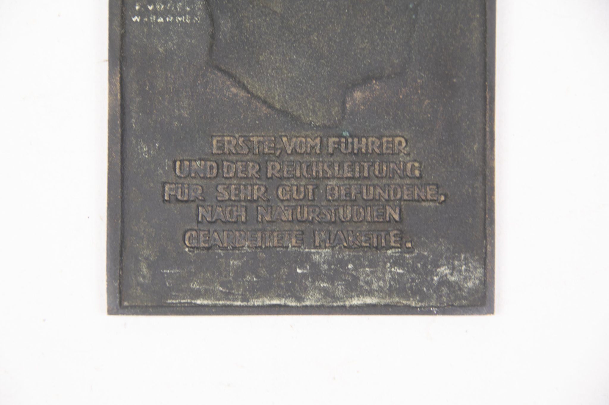 Plakette Adolf Hitler in case (Heinrich Moshage)