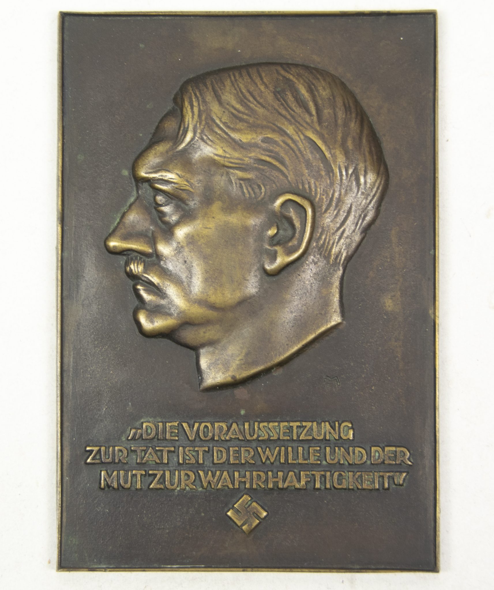 Plakette Adolf Hitler in case (Heinrich Moshage)