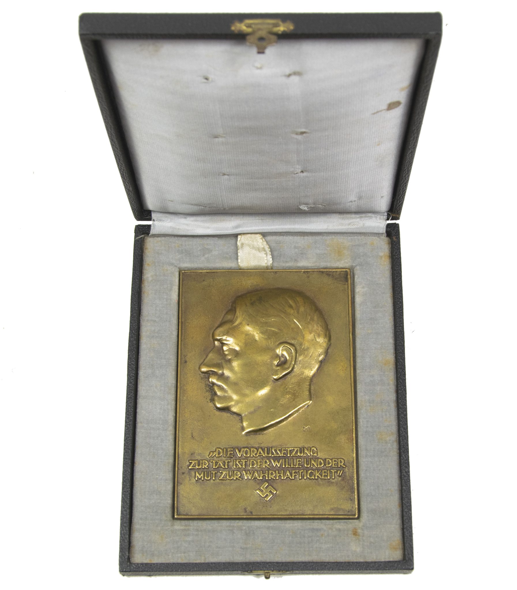 Plakette Adolf Hitler in case (Heinrich Moshage)