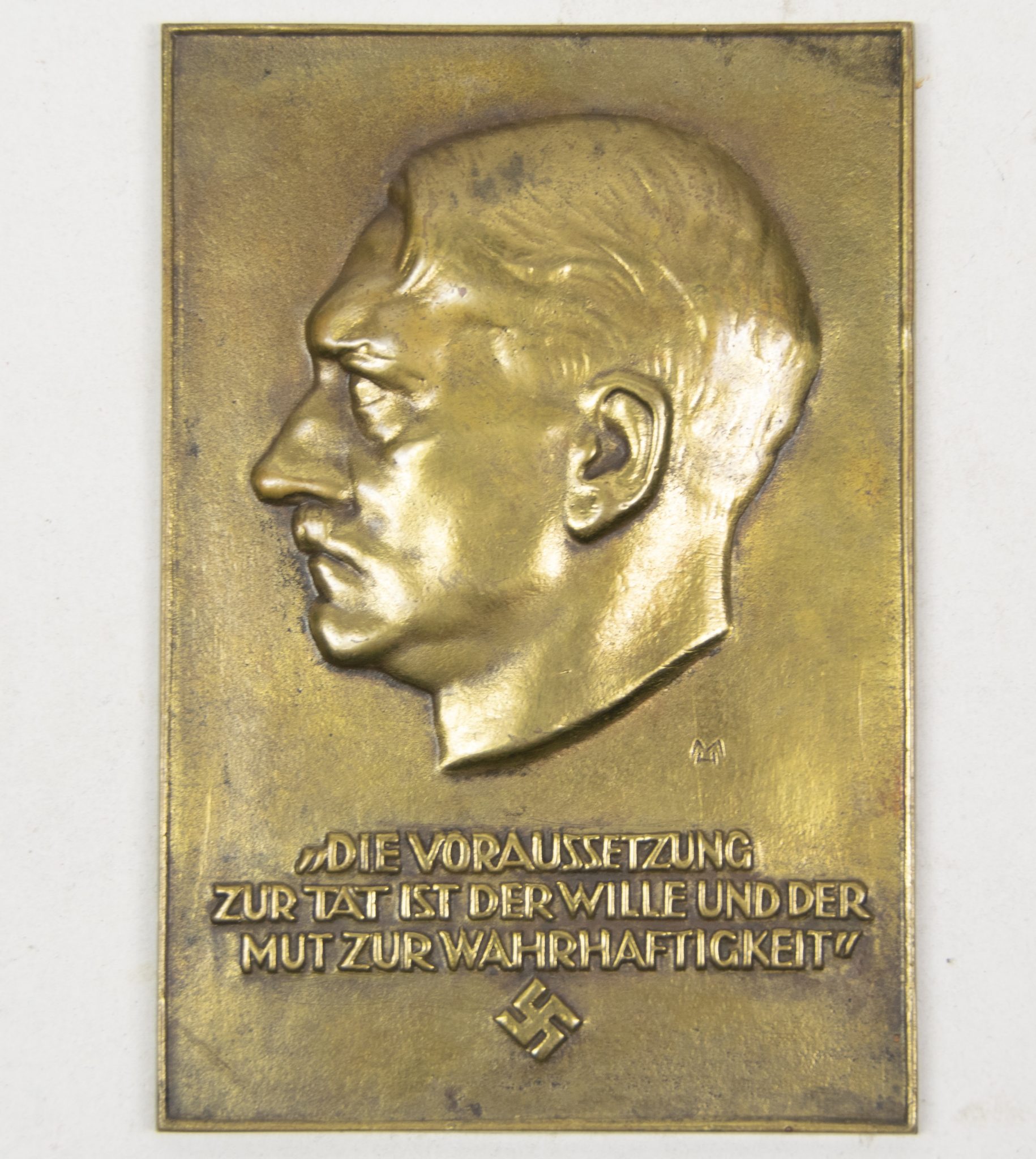 Plakette Adolf Hitler in case (Heinrich Moshage)