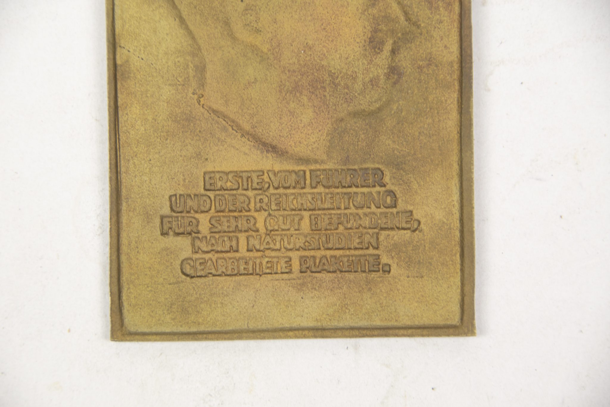 Plakette Adolf Hitler in case (Heinrich Moshage)