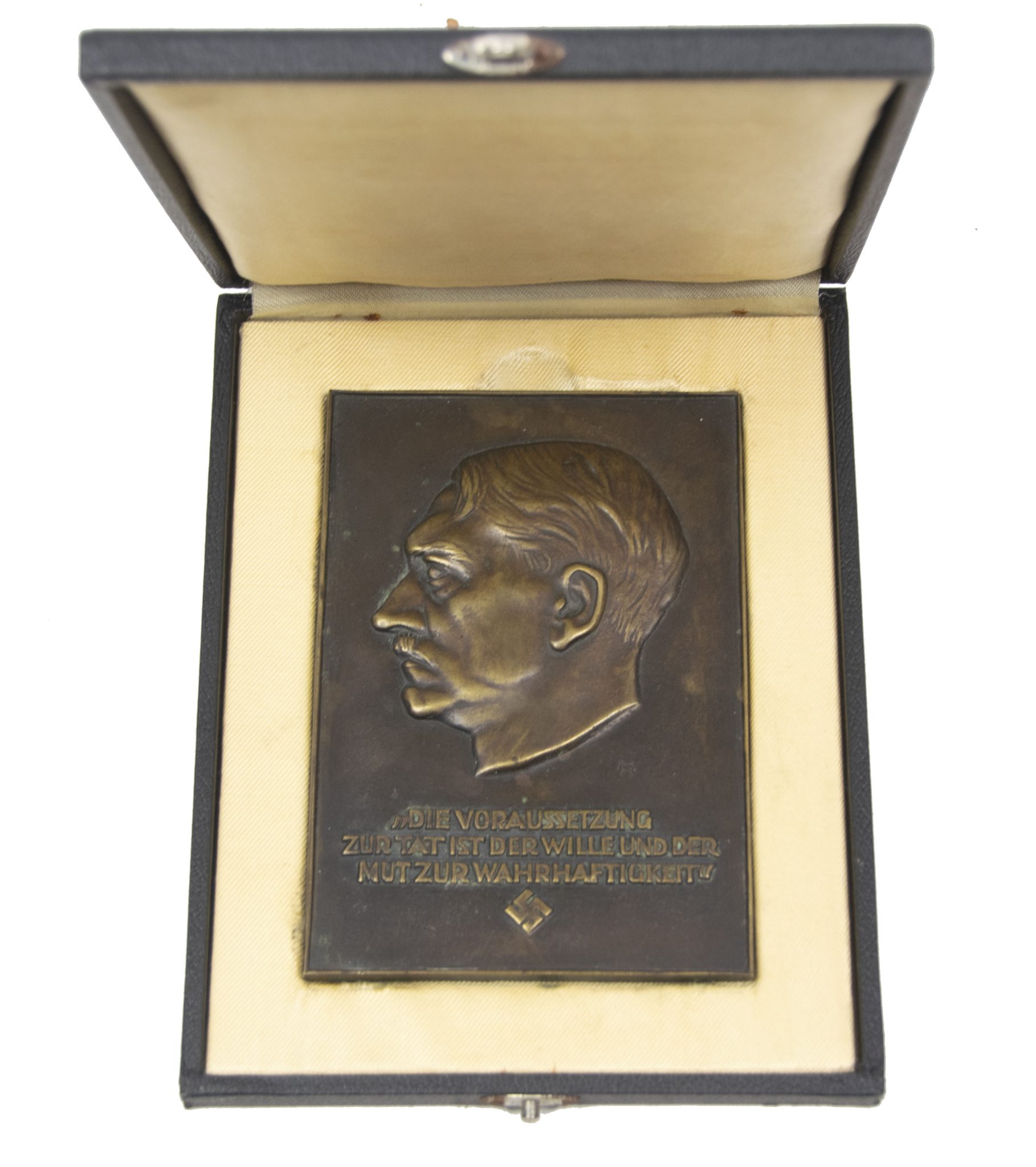 Plakette Adolf Hitler in case (Heinrich Moshage)
